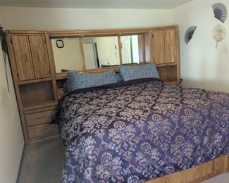 King Size Bed System comes with all the parts DOES NOT COME WITH BEDDING OR MATTRESS
