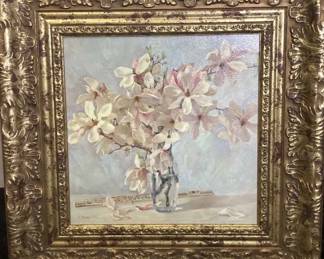 Magnolia Painting By Valerie Chuikov