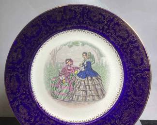 Vintage Salem 23K Gold Rim Victorian Plarte