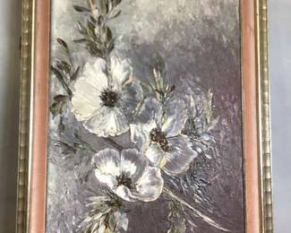 Textured Floral Painting