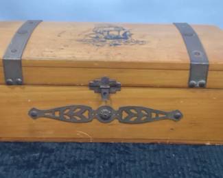Sail Ship Cedar Trinket Box