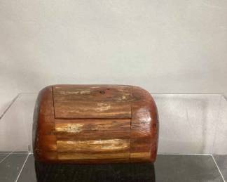 Carved Interior Wood Tree Branch With Hidden Jewelry Keepsake Box