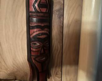 Vintage carved island mask.