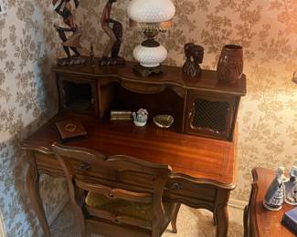 Beautiful Victorian desk with matching chair.