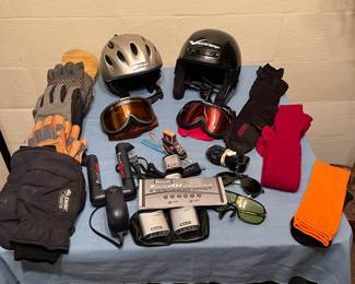 Skiing accessories.