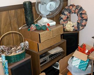 VHS Player - Eight Track Player - Speakers - Fan