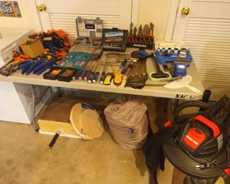 Human powered tools and shop vac