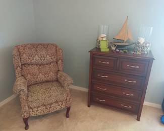 Chair and dresser, more shells