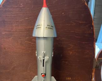 1950/60's Spaceship Coin Bank--Works!