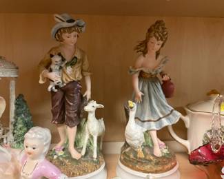 Selection of Bisque and Ceramic Figurines