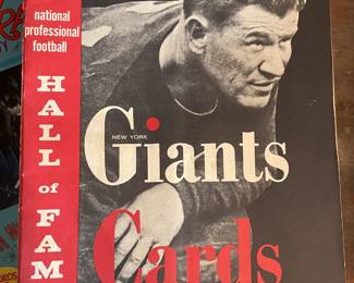 1962 First, NFL Hall of Fame Game Program w/Jim Thorpe on Cover
