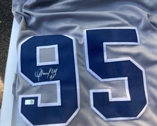 Oswaldo Cabrera signed Yankees jersey