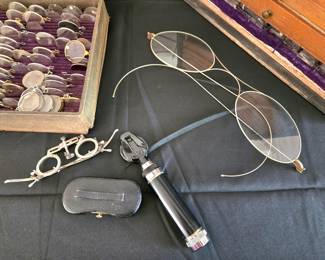 Vintage optometrist tools