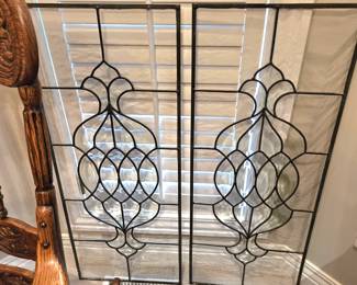 Leaded glass panels