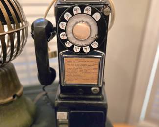 Antique pay phone