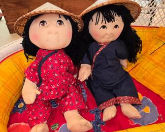 Rice paddy dolls (with passports)