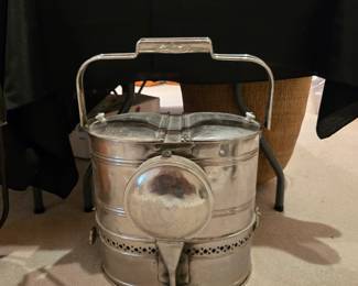 1920s baseball vender kerosene bun warmer & hotdog steamer