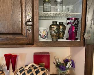 Lenox flutes, Japanese vases