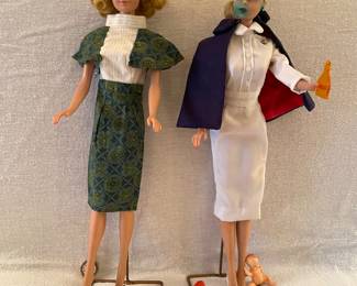 Midge & Barbie working