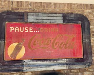 Pause Drink Coca-Cola Advertising Sign 49" x 81"