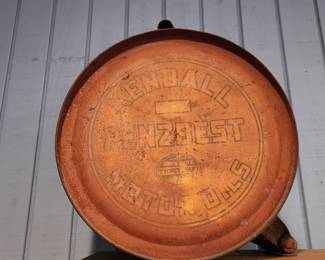 Vintage Kendall Penzbest Metal 5 Gallon Rocker Oil Can