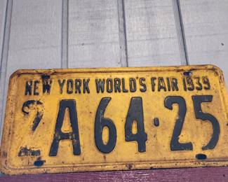 Vintage Car/License Plate