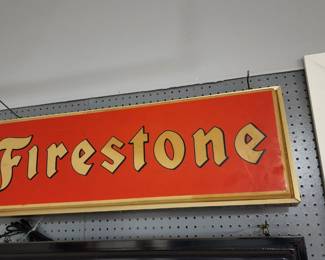 Firestone Advertising Sign 36" x 12"