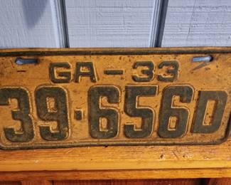 Vintage Car/License Plate
