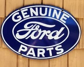 Genuine Ford Parts Advertising Sign 24" X 16.5"