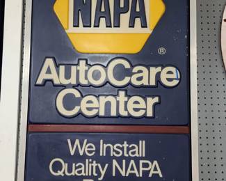 Napa Auto Care Center Advertising Sign 37" x 24"