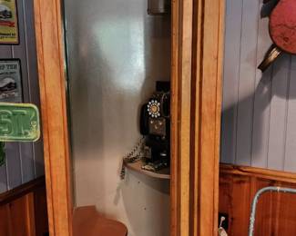 Vintage Public Telephone Booth