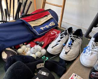 Golf stuff. Bowling stuff