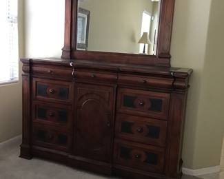 Beautiful matching dresser with mirror