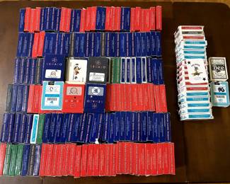 More than 300 full decks of used casino playing cards