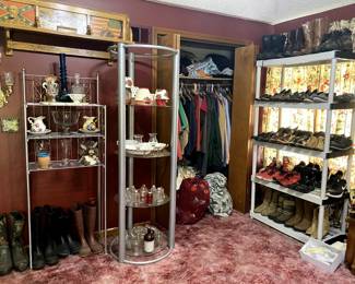 All different shoes/Candle Holders