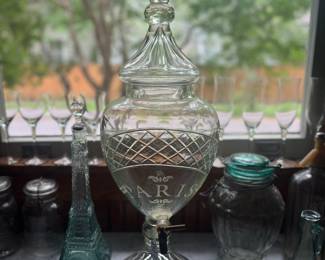 Vintage Crystal Decanter/Dispenser