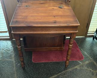 Late 1800’s secretary. The top lifts up for storage
