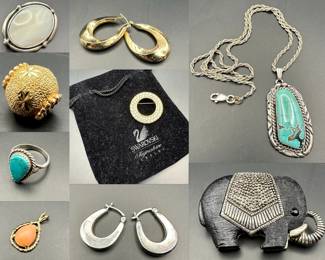 Sterling 14k Gold, & Costume Jewelry