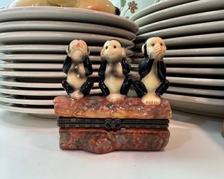 Monkey Trinket Box