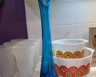 Blue Swung Vase