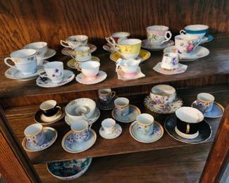 Demitasse Cups and Saucers, nice collection