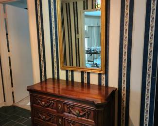 Handcrafted Buffet by Karges Furniture, known for their intricate details and timeless designs. They are a renowned American furniture company, founded in 1886 and still in business, producing exceptional, hand-crafted pieces. Karges buffets often feature ornate carvings, hand-selected veneers, and unique designs, making each piece a unique heirloom.