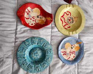 Ashtrays made by the family's mother/grandmother