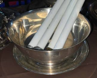 Silver Plated Bowl & Underplate