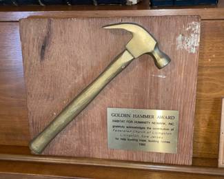 Golden Hammer Award Plaque