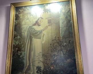 Large Hanging Religious Artwork W/ Lights