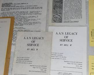 Vintage AA (Alcoholics Anonymous) Paper Ephemera