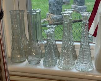 Vintage Clear Vases
