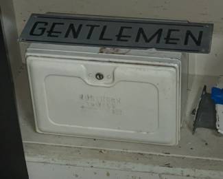 Vintage Bathroom Sign