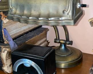 Vintage Brass Desk Lamp